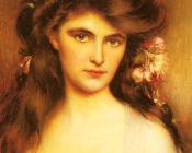 阿尔伯特 林奇 : A Young Beauty with Flowers in her Hair